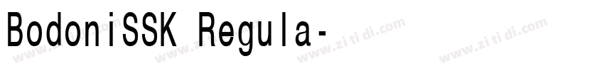BodoniSSK Regula字体转换